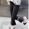 Pantalones acampanados de pastel para niñas primavera y otoño 2024 nuevos leggings para niños ropa exterior pantalones de primavera para niñas bebés