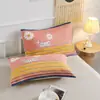 Par de Toallas de Almohada de Gasa de Seis Capas de Algodón Estilo Floral Pastoral para Cuatro Estaciones Universal para el Hogar Cambiante Toalla de Almohada Jacquard Venta al por Mayor