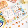 Kapibala Gashapon Mecanismo Cuaderno Lindo Dibujo Animado Mecanismo Cuaderno Papelería Divertida Bolsillo con Solapa Pantalones Manual Bloc de Notas