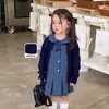 Ropa Infantil Weimu Vestido para Niña Estilo Otoño Estilo Escolar Falda Plisada Cuadros Infantil Vestido de Princesa Falda para Bebé Clase A