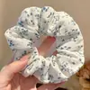 Goma para el pelo dulce floral estilo bosque para mujer, coleta suave y de alta gama estilo coreano, cuerda grande para el pelo, accesorio para el pelo de Ins, accesorio para la cabeza