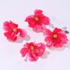 Flor artificial amapola cabeza de flor corona hacer a mano DIY joyería tocado flor falsa flor Gesang decoración de escena