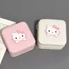 Nova Caixa de Joias para Gato Brincos Portátil Anel Fofa Caixa de Armazenamento Viagem Mini Compacta Armazenamento de Joias