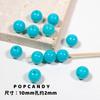 Cuentas redondas de colores, accesorios de joyería DIY, cuentas sueltas hechas a mano, arcoíris, color crema, 10 mm, accesorios para pulseras y collares.