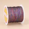 Nuevo rollo pequeño de hilo dorado y plateado para tejido DIY hecho a mano, bordado, pulsera, cuerda de mano, ensartado de cuentas y accesorios de joyería