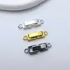 Cierre de correa de reloj chapado en oro de alta calidad, cierre final de collar y pulsera hecho a mano, conector de clip a presión, materiales hechos a mano.