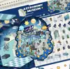 Pegatinas de Paisajismo Estéreo 3D Micro-Tinta Mascotas Miniatura Escena de Cabaña Visual Manual de Descompresión de Dibujos Animados para Niños Pegatinas