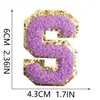 Juego completo de 4 colores de 6 cm con letras en inglés, pegatinas de tela para bordar, parches para bordar con plancha y sellos de logotipo para computadora.