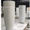 Vaso de Flores de Cimento GRC Vaso de Flores de Concreto de Ultra Alto Desempenho UHPC Caixa de Flores de Fibra de Vidro FRP Flor para Paisagismo de Jardim Externo