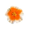 Pasador de Flor de Hibisco Colorido Degradado Estilo Vacaciones en la Playa para Mujeres, Pinza para el Cabello Accesorios para el Cabello con Atmósfera para Fotos de Viaje para Mujeres
