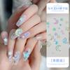 Internet Celebrant Beauty Girl Estrela Lua Nail Art Joias Borboleta Lisa Mocha Cristal K9 Fundo Plano Unhas Enfeites de Diamante