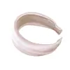 Diadema Ancha de Satén de Seda Suave Estilo Coreano para Mujer, Pinza para el Cabello de Alta Gama, Diadema de Esponja Alta para Lavarse la Cara