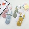 Haibina primavera e verão meias invisíveis femininas simples agulha dupla boca rasa meias de algodão listradas meias barco meias respiráveis atacado