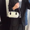 Bolso de Hombro de Color Macarrón de Aspecto Elegante para Niños y Niñas, Bolso de Mano Infantil de Rayas a la Moda, Bolso de Gamuza para Niños de Otoño e Invierno