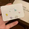 Set de Aretes de Gato de Dibujos Animados Dulce y Lindo para Mujeres, Diseño Dopamina, Estilo Ins Divertido, Aretes Divertidos para Estudiantes