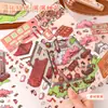 29.0 Adesivo de Paisagem Antiga 3D Microescala Cena Estéreo Maré Nacional Adesivo para Diário de Mão Colagem Infantil