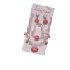 Juego de Collar de Joyería para Niñas Colgante de Copo de Nieve Princesa Elsa Accesorios Pulsera de Dibujos Animados Pendientes Joyería para Niñas Pequeñas