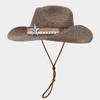 Sombrero de Sol de Viaje Estilo Vacacional Estilo Mori para Mujer Moda de Verano Sombrero de Paja Bicolor Ala Plegable Sombrero de Sol con Forma Moderno