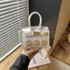 Nuevo Bolso Platinum para Niñas Otoño 2026 PU Estilo Coreano Bloque de Color Lindo Mini Bolso Infantil con Colgante, Portaudífonos y Portamaquillaje