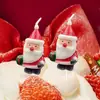 Decoración Navideña Hecha a Mano Papá Noel Vela Atmósfera Creativa Vela de Cumpleaños Navideña Venta al por Mayor