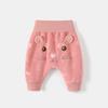 Pantalones de Felpa para Bebé para Otoño e Invierno, Ropa Exterior Delgada con Felpa Integrada para Bebés, Pantalones de Algodón con Fondo Amplio para Niños y Niñas, Pantalones Térmicos para Niños Pequeños