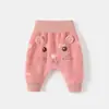 Pantalones de Felpa para Bebé para Otoño e Invierno, Ropa Exterior Delgada con Felpa Integrada para Bebés, Pantalones de Algodón con Fondo Amplio para Niños y Niñas, Pantalones Térmicos para Niños Pequeños