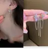 Aguja de plata 925, diseño de nicho, aretes de puesto de mercado nocturno, fuente mayorista, aretes de moda estilo coreano, aretes populares