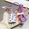 Transparente Transfronterizo Adecuado para Cargador Apple de 20W Cubierta Protectora Cable de Datos iPhone Dispositivo Mordedor de Cable Creativo Anti-Rotura