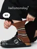 Calcetines de Algodón a Rayas de Media Caña para Hombre de Primavera y Verano, Versátiles, Casual de Negocios, Sin Costuras, Absorbentes de Sudor, Retro, Calcetines Zhuji