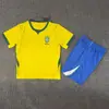 2627 Conjunto de Uniforme de Futebol Infantil Incomum da Seleção Nacional Alemanha Brasil Argentina Canadá Espanha Camisas