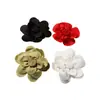 Suministro Directo Transfronterizo de Fabricantes: Parches de Tela de Camelia Multicapa Tridimensionales, Accesorios de Flor para Tela de Vestido, Accesorios para Prendas de Vestir
