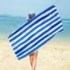 Toalla de Playa con Unicornio a Escala Rayas Frescas Estampado de Sirena Toalla de Playa de Microfibra Toalla de Baño