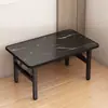 Mesa Baja Plegable, Mesa Cuadrada Simple para Exteriores, Mesa de Comedor para Casa de Alquiler y Dormitorio, Mesa Pequeña de Piso para Montaje de Puesto, Mesa de Comedor Rectangular