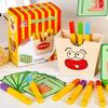 Conjunto de Sanduíche de Hambúrguer Simulado Blocos de Construção Coluna Casa de Brinquedo Crianças de 0 a 3 Anos Brinquedos Educativos para Crianças Atacado Cozinha Transfronteiriço