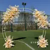Nuevos Accesorios de Boda Arco Circular de Flores Flor Al Aire Libre Arte de Hierro Decoración de Fondo Marco de Arco Circular