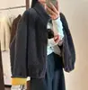 Moda Nova Outono/Inverno 2026 Feminino Solto Gola Alta Forrado com Lã Quente Peludo Casaco Jaqueta Feminina Estilo Coreano
