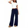 Calça Esportiva Casual de Perna Reta com Forro de Fleece Outono/Inverno 2026, Calça de Perna Larga para Homens, Cor Sólida, Estilo Europeu e Americano
