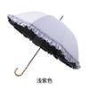 Guarda-chuva de Bambu Estilo Japonês, Guarda-sol para Mulheres, Alto Valor Estético, Borda Manual de Renda, Revestimento Preto, Proteção UV, Guarda-sol para Venda por Atacado