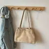 Bolsa Retro 2025 Nova Tendência com Cordão para Mulheres, Bolsa de Ombro Transversal Fosca Fashion, Bolsa Saco Texturizada Fashion para Mulheres