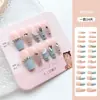 Venta Directa Personalizada de Fábrica Uñas Cortas, Medias y Largas para Manicura, Uñas Portátiles de Fototerapia Hechas a Mano, Pegatinas para Uñas, Estilo de Lujo Accesible 24 Piezas