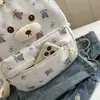 Mochila Infantil Oso Pequeño Dibujos Animados Linda Gran Capacidad Ligera Estampada Moda de Jardín de Infancia para Niños y Niñas