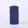 Cordão de Algodão Colorido de 2mm DIY Tapeçaria Tecida à Mão Cordão de Algodão Grosso e Fino Cordão de Amarrar Cordão