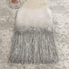 Transfronterizo en stock 40 colores 20 cm lentejuelas hojas flecos encaje Danza Latina vestido de actuación bolsa de zapatos decoración