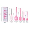 Raspador de silicone de uma peça, conjunto de 5 peças, batedor de ovos, pá com vazamento, conjunto de escova de óleo, ferramentas de cozimento, utensílios de cozinha de silicone