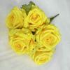 5 cabeças Diana Rose fábrica de flores artificiais atacado buquê de casamento flor artificial casa exposição Rosa