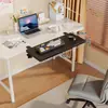 Placa de extensão dobrável para mesa, sem furadeira, bandeja para teclado, mesa de computador para escritório, estrutura de suporte estendida e alargada