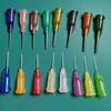 Aguja dispensadora de acero plástico de doble rosca de 1/2 Pulgada Aguja dispensadora de media pulgada 14G15G16G-27G28G30G34G