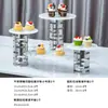 Soporte de Exhibición de Postres para Buffet, Utensilios para Comida Fría, Soporte de Exhibición para Pausa del Té, Plato Creativo para Ensalada de Frutas y Platos Fríos para Uso Comercial