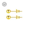 Venta Caliente Transfronteriza Pendientes Esféricos de Acero Inoxidable 316L con Circonita Pendientes de Clavo para Hélice Auricular con Seis Garras Piercing Corporal