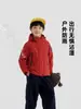 26 Chaqueta de Otoño para Niños Estilo Montaña para Exteriores, Cortavientos y Resistente a Manchas, Ropa de Otoño para Niños con Capucha, Top Cómodo de Moda